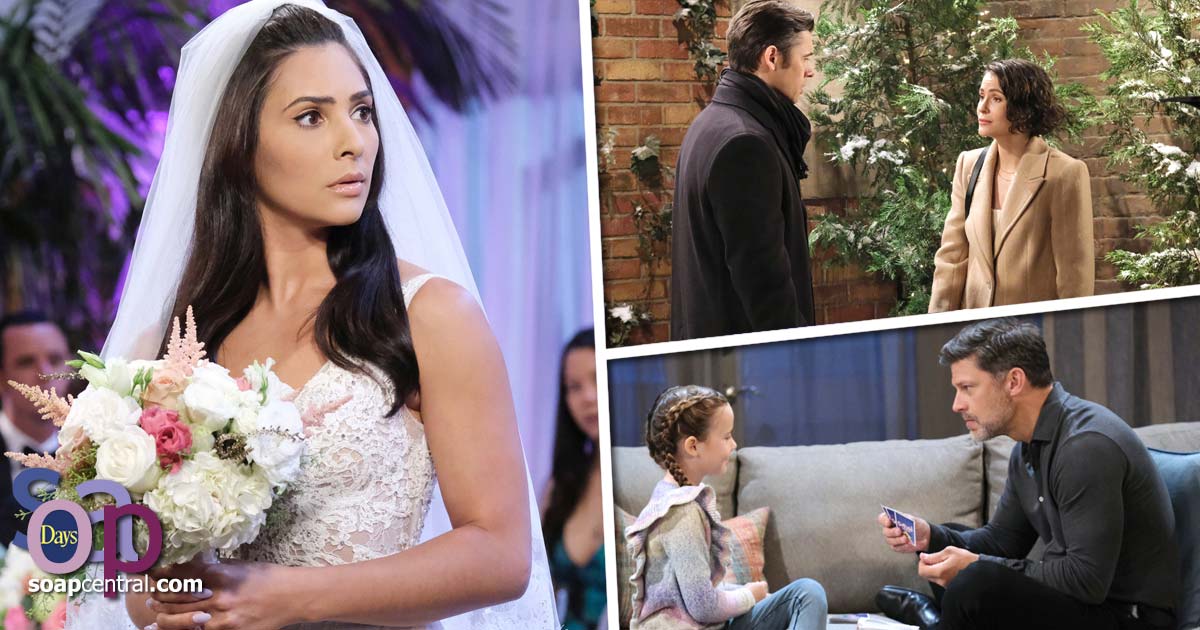 Sonny defended Leo to Victor. Brady and Eric plotted to kidnap Rachel. Gabi remembered her conversation with Rolf, and she confronted Li at the altar.