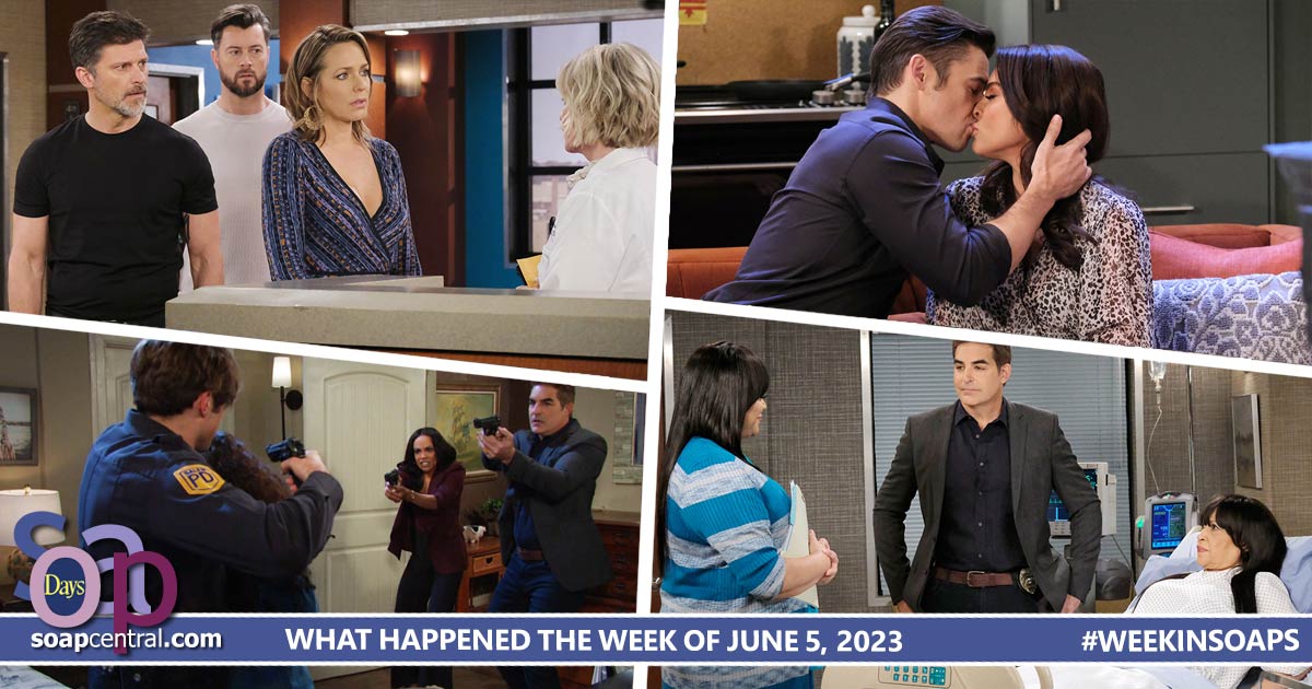 Megan convinced Dimitri to woo Gwen. A doctored paternity test ruled out Eric as the father. Xander kissed Chloe. Abe was wary of Whitley. Kate asked Harris to kill Megan.