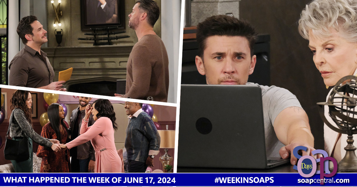 Stefan blackmailed E.J. Eli and Lani visited for Juneteenth. Chad and Julie found a possible video of Abigail. Xander told Maggie he had intentionally killed Konstantin.