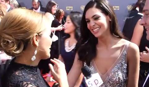 On the 2015 Daytime Emmys Red Carpet: Camila Banus