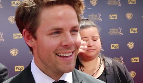 On the 2015 Daytime Emmys Red Carpet: Lachlan Buchanan