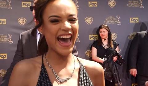 On the 2015 Daytime Emmys Red Carpet: Reign Edwards