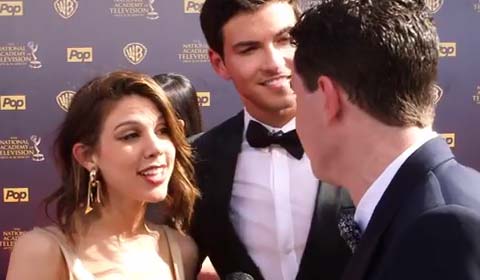 On the 2015 Daytime Emmys Red Carpet: Kate Mansi and Rob Wilson