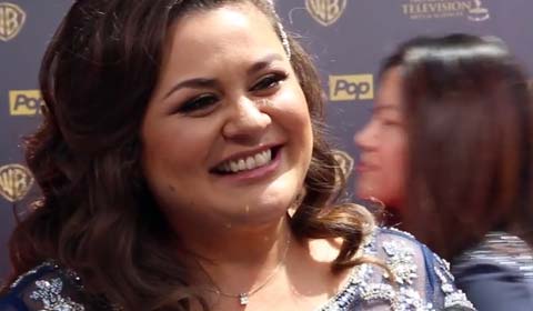 On the 2015 Daytime Emmys Red Carpet: Angelica McDaniel