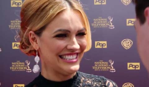 On the 2015 Daytime Emmys Red Carpet: Chrishell Stause