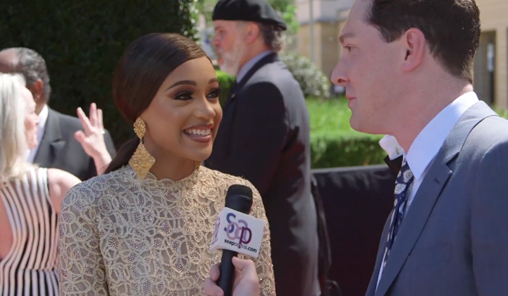 On the 2017 Daytime Emmys Red Carpet: Reign Edwards