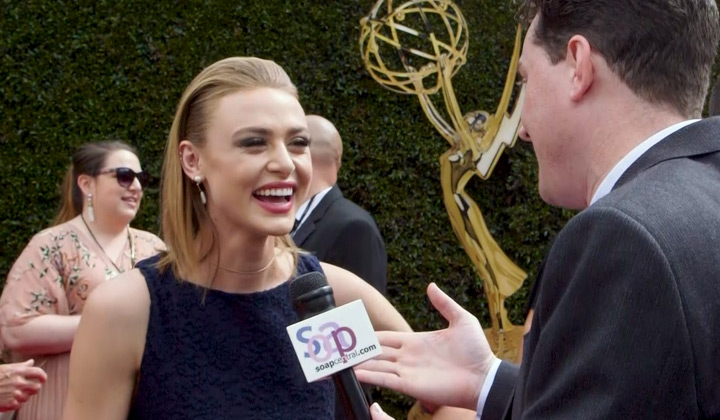 On the 2018 Daytime Emmys Red Carpet: Hayley Erin