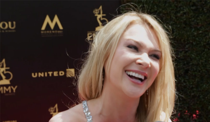 On the 2018 Daytime Emmys Red Carpet: Lauren Woodland