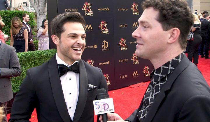 On the 2019 Daytime Emmys Red Carpet: Zach Tinker | Soap Central