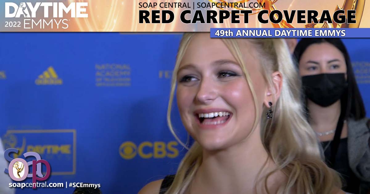 On the 2022 Daytime Emmys Red Carpet: Alyvia Alyn Lind | Soap Central