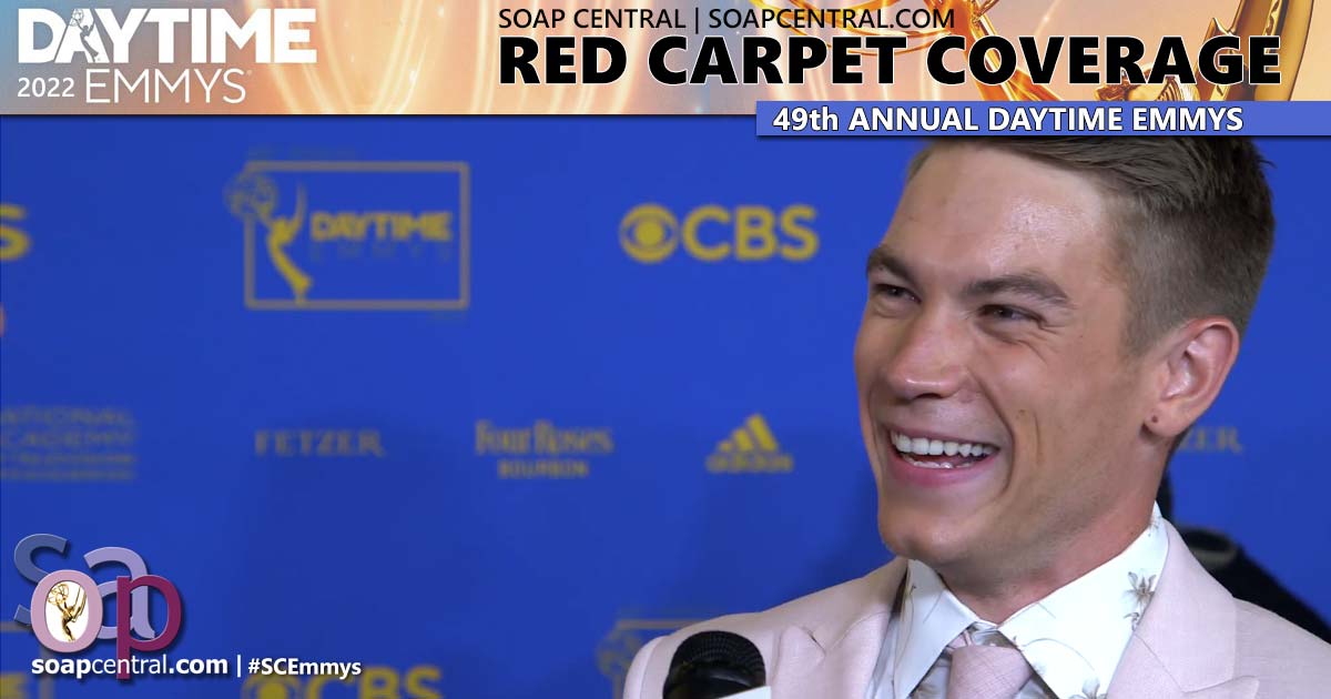 On the 2022 Daytime Emmys Red Carpet: Lucas Adams | Soap Central