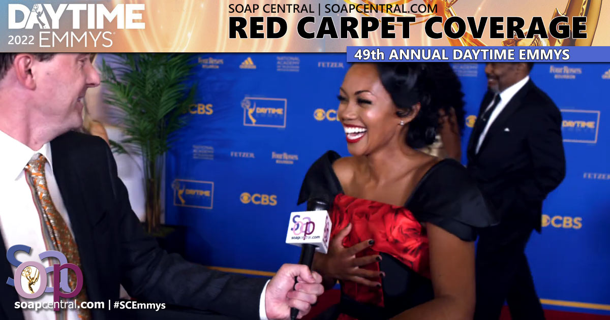 On the 2022 Daytime Emmys Red Carpet: Mishael Morgan | Soap Central