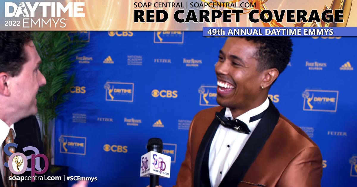 On the 2022 Daytime Emmys Red Carpet: Tajh Bellow | Soap Central