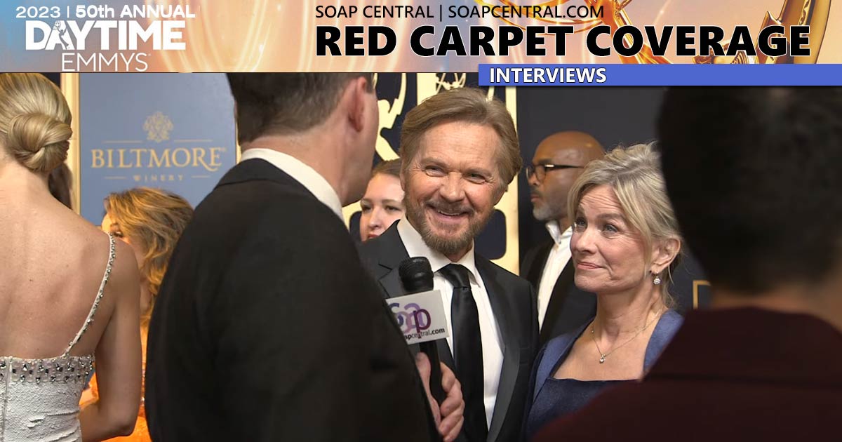 On the 2023 Daytime Emmys Red Carpet: Stephen Nichols and Mary Beth Evans | Soap Central
