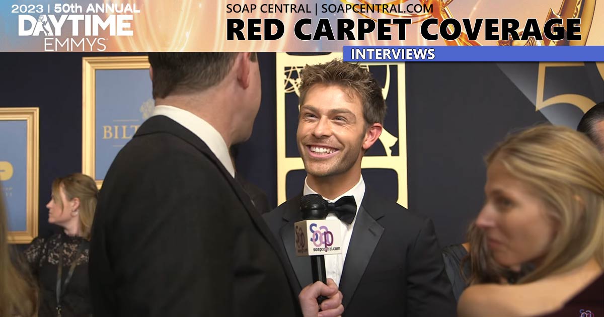 On the 2023 Daytime Emmys Red Carpet: Evan Hofer | Soap Central
