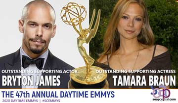 2020 Daytime Emmys: Tamara Braun and Bryton James win second Emmys, bring attention to need for equality
