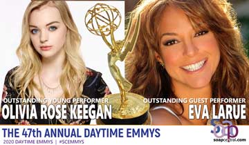 2020 Daytime Emmys: DAYS' Olivia Rose Keegan wins in new gender-inclusive category, Eva LaRue wins first Emmy