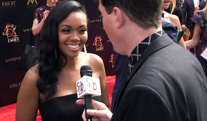 On the 2019 Daytime Emmys Red Carpet: Mishael Morgan | Soap Central