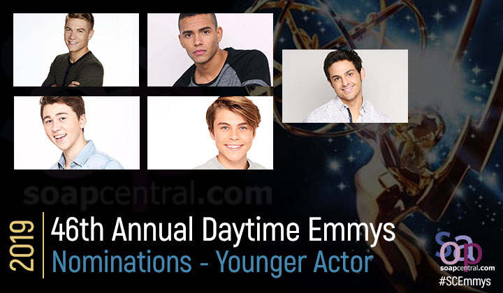 2019 Daytime Emmy Younger Actor nominees: Lucas Adams, William Lipton, Kyler Pettis, Garren Stitt, Zach Tinker