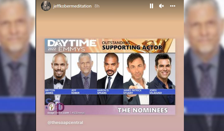 Jeff Kober 2022 Daytime Emmy nomination