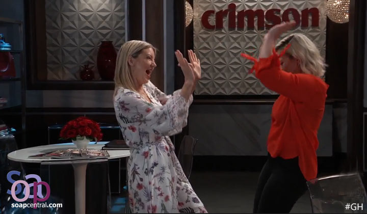 General Hospital Scoop: The Crimson team celebrates a change in their fortune (Spoilers for the week of July 22, 2019 on GH)