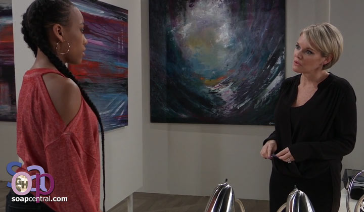 General Hospital Scoop: Trina opens up to Ava (Spoilers for the week of March 30, 2020 on GH)