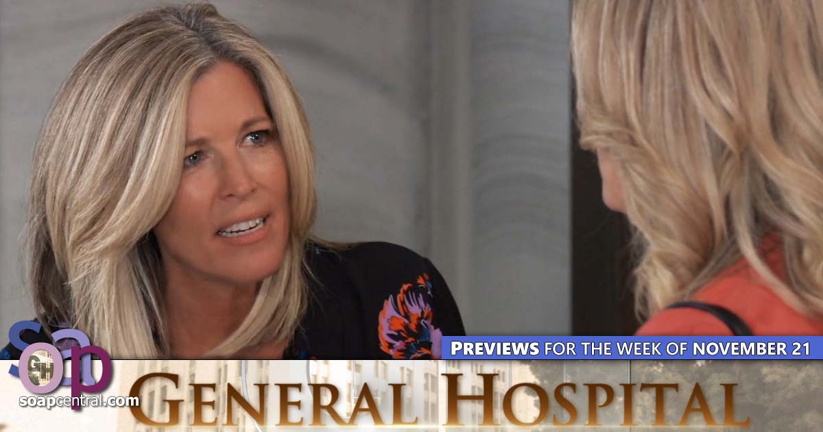 GH Spoilers for the week of November 21, 2022 on General Hospital | Soap Central