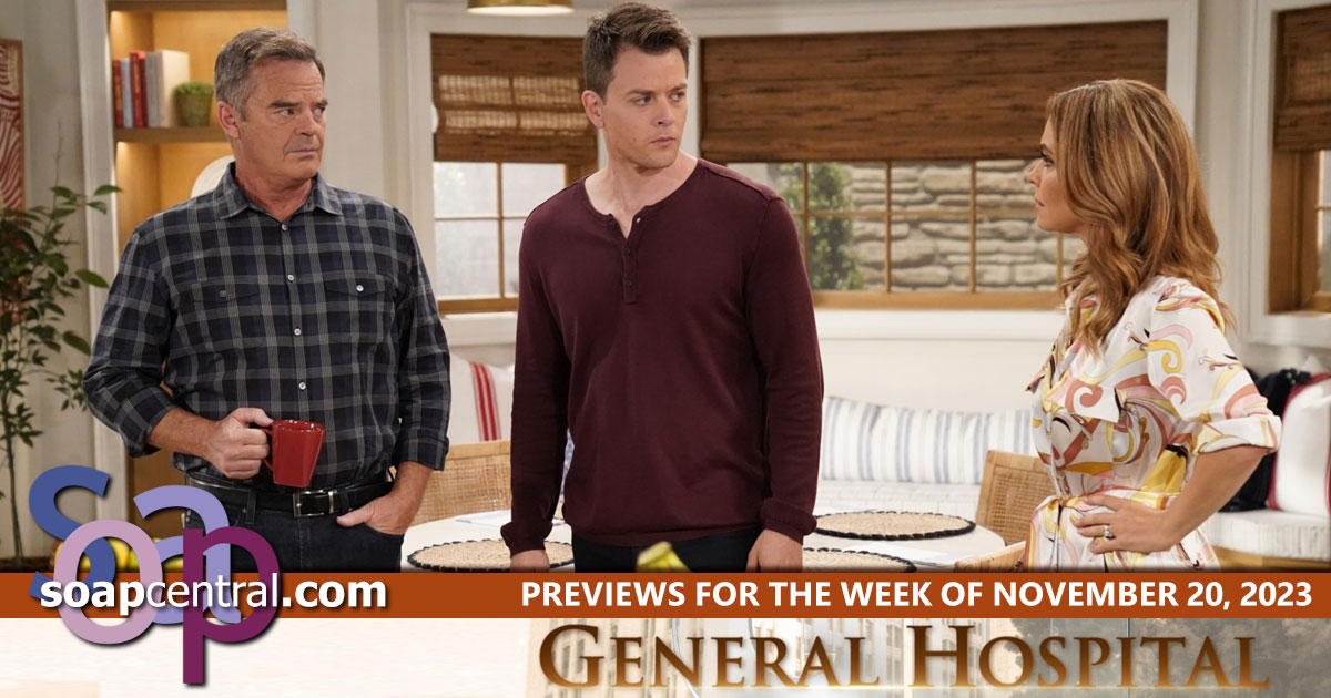 GH Spoilers for the week of November 20, 2023 on General Hospital | Soap Central