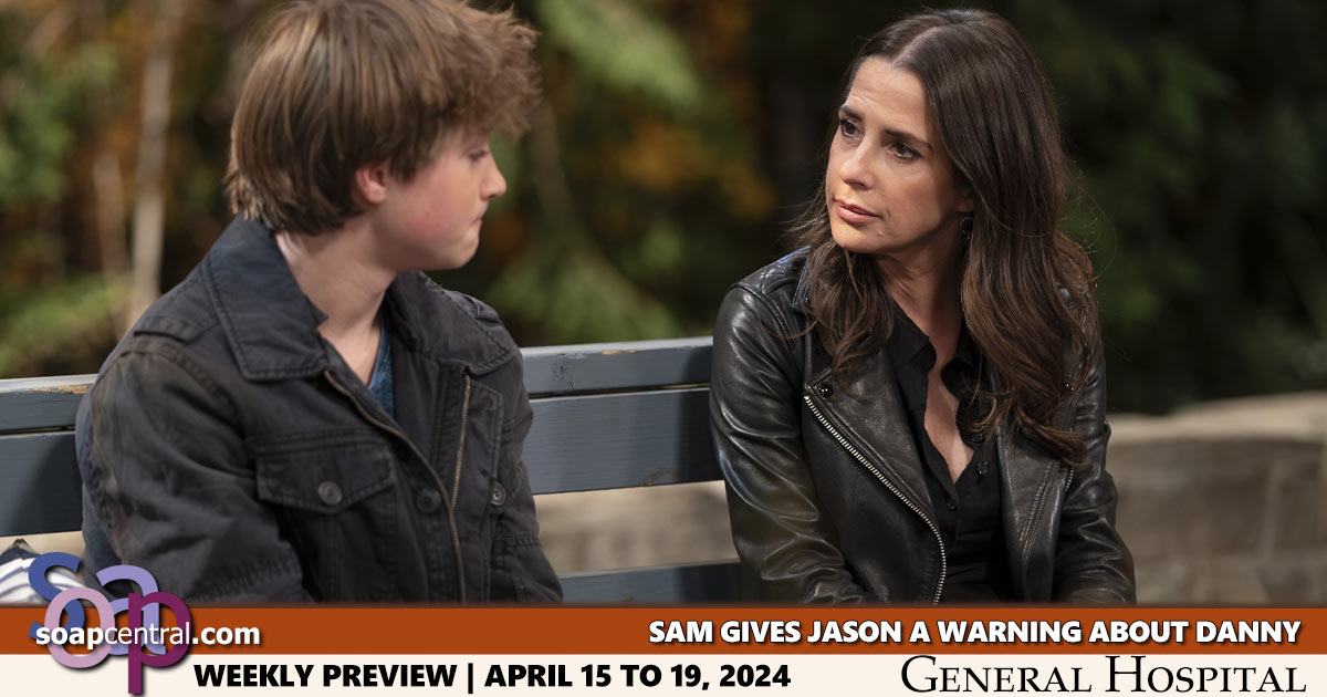 General Hospital Scoop: Sam gives Jason a warning about Danny (Spoilers for the week of April 15, 2024 on GH)