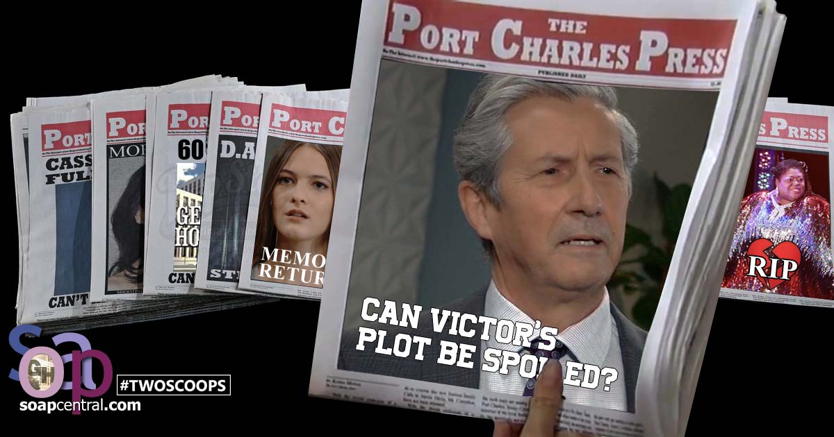 NEW GH TWO SCOOPS! Port Charles Press: Crime and Punishment edition