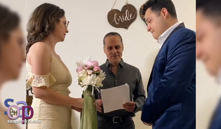 General Hospital's Maurice Benard gets emotional while officiating his daughter's wedding