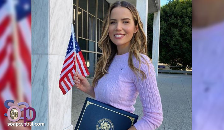 General Hospital's Sofia Mattsson becomes a United States citizen: "I'm so grateful!"