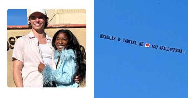 Sprina Nation sends plane and banner to express love for General Hospital's Nicholas Chavez and Tabyana Ali
