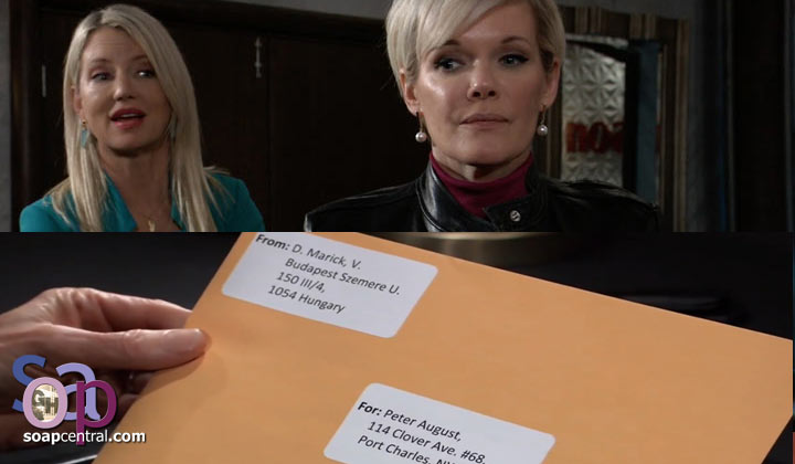 Nina told Ava the truth about Nelle, and ''D. Marick'' sent Peter an envelope