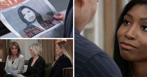 GH Week of May 29, 2023: Victor's will reading was eventful. Spencer was given evidence of Esme's crimes. A DNA test determined Curtis was Trina's biological father. Anna was arrested. 