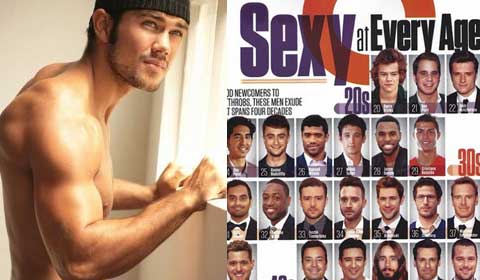 Soap studs share 'Sexy' title with Hollywood hunks