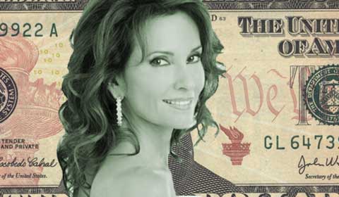 Which female soap opera character is worth $10?