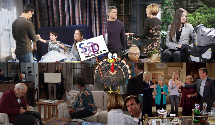 Weekly summaries of all the soap action that aired on The Bold and the Beautiful, Days of our Lives, General Hospital, and The Young and the Restless during the week of November 25, 2019: Quick Catch-Up: Soap Central recaps for the Week of 