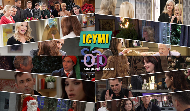 Quick Catch-Up: Soap Central recaps for the Week of December 20 to 24, 2021