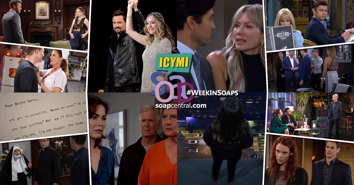 Quick Catch-Up: Soap Central recaps for the Week of October 31 to November 4, 2022