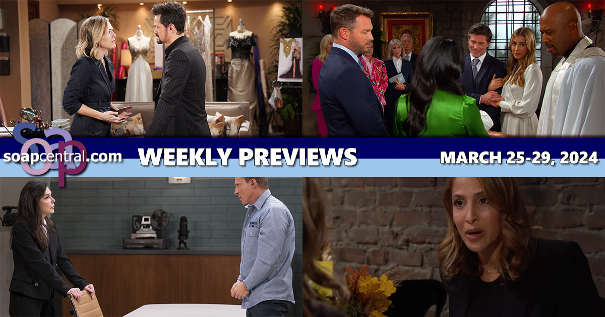 Quick Catch-Up for the Week of March 25, 2024: B&B, DAYS, GH, and Y&R weekly recaps