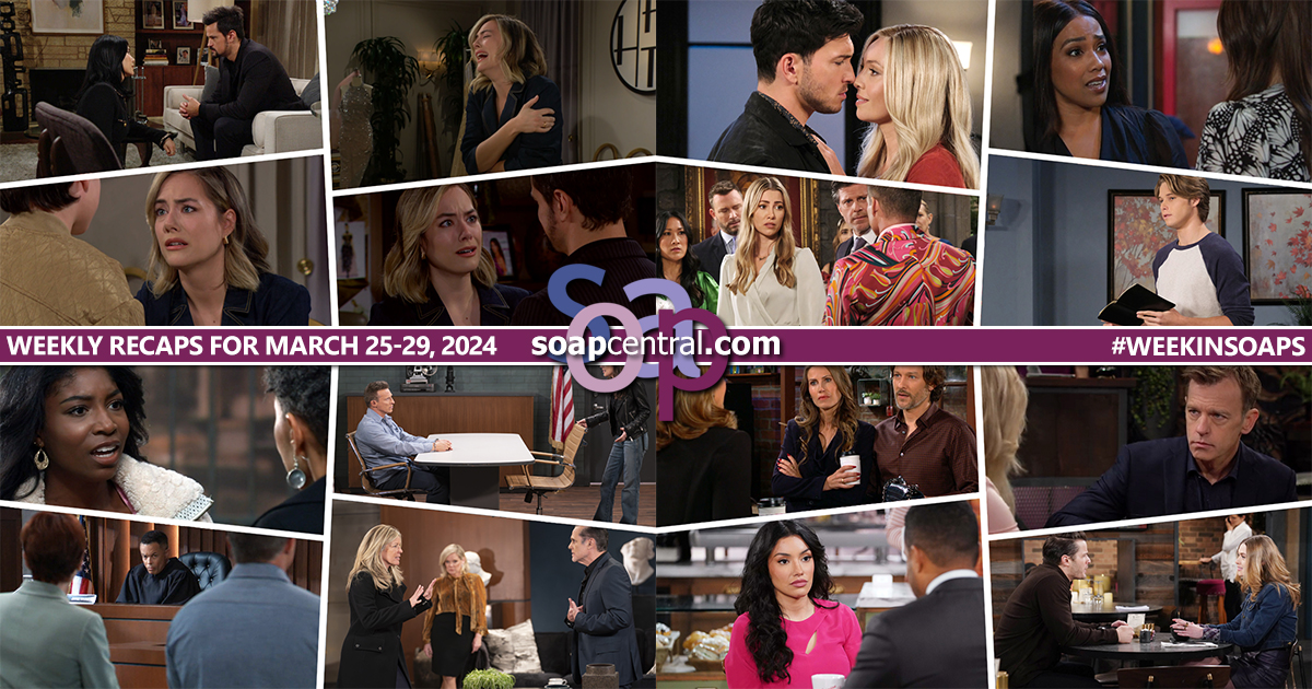Quick Catch-Up: Soap Central recaps for the Week of March 25, 2024