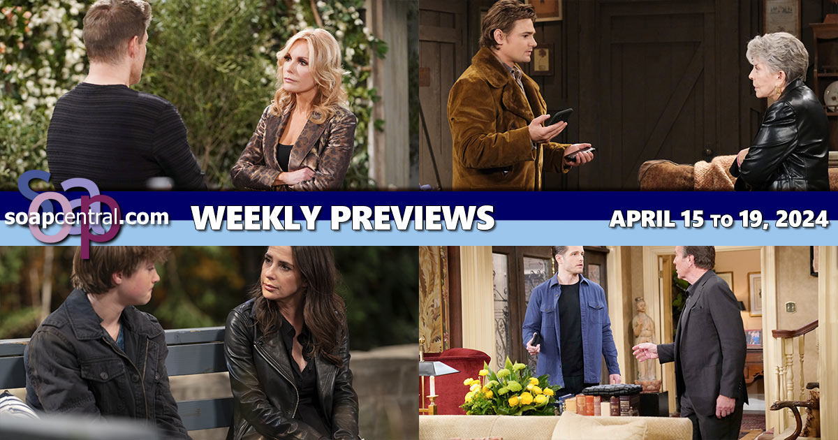 Quick Catch-Up for the Week of April 15, 2024: B&B, DAYS, GH, and Y&R weekly recaps