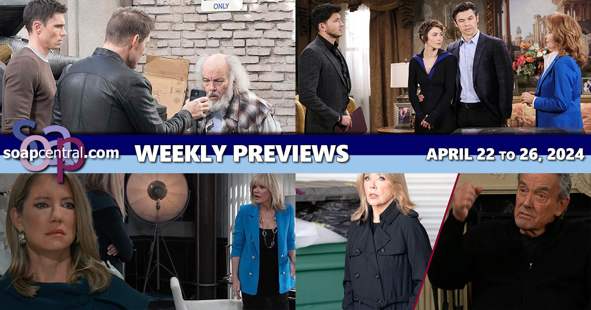 WHAT YOU MISSED: Recaps for the Week of April 22, 2024, on B&B, DAYS, GH, and Y&R