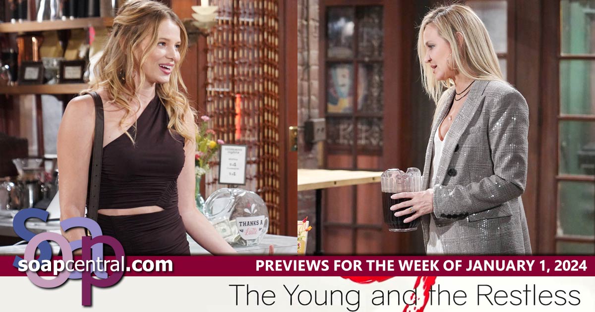 Y&R Spoilers for the week of January 1, 2024 on The Young and the