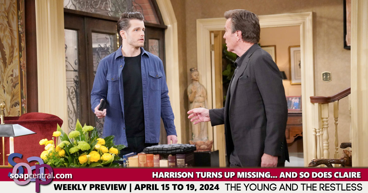 Y&R Spoilers for the week of April 15, 2024 on The Young and the Restless | Soap Central
