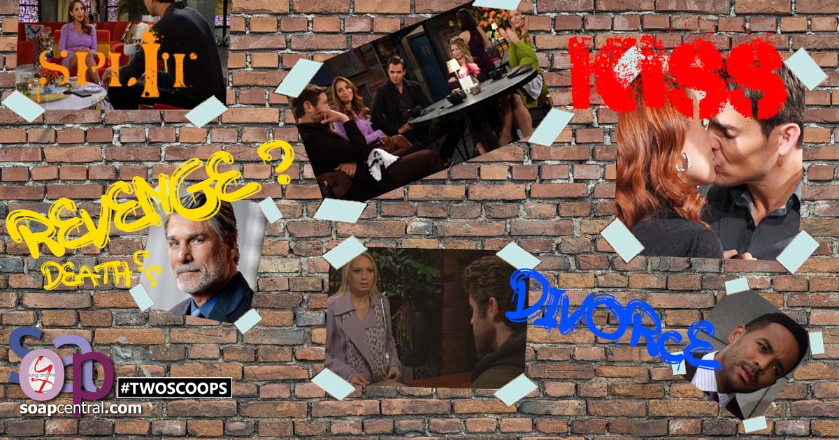 Y&R TWO SCOOPS FIRST LOOK: The writing is on the wall