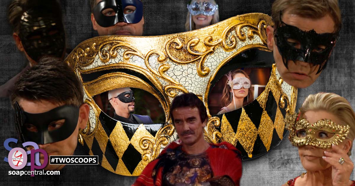 Y&R TWO SCOOPS: Masquerade -- paper faces on parade