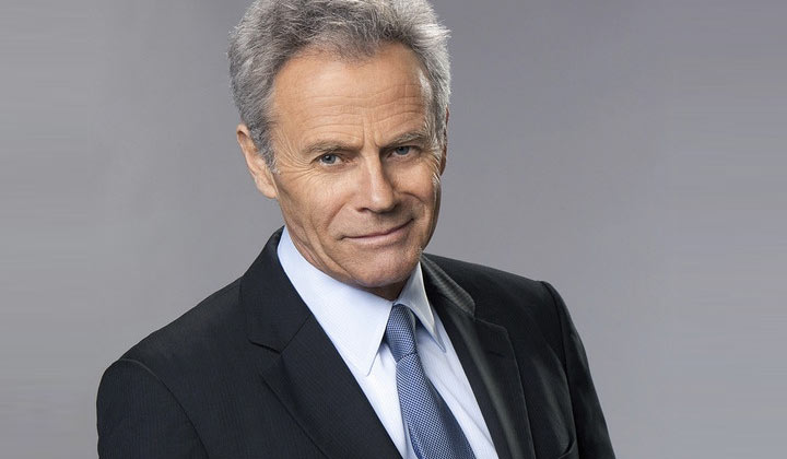 Tristan Rogers exiting The Young and the Restless