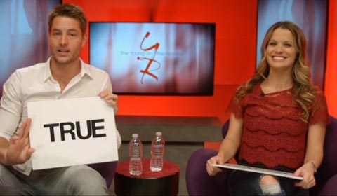 VIDEO: Justin Hartley and Melissa Claire Egan go head-to-head in Y&R co-star challenge